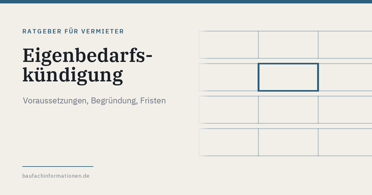 Titelgrafik: Eigenbedarfskuendigung (KI-generiert)