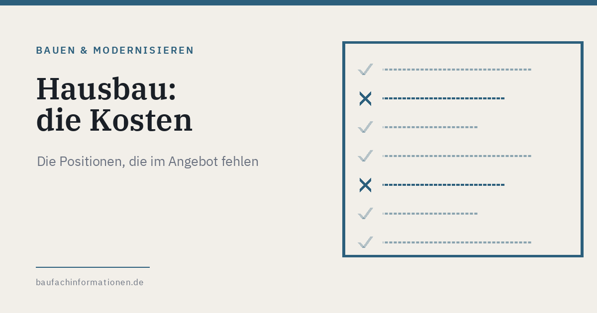 Titelgrafik: Hausbau-Kosten (KI-generiert)