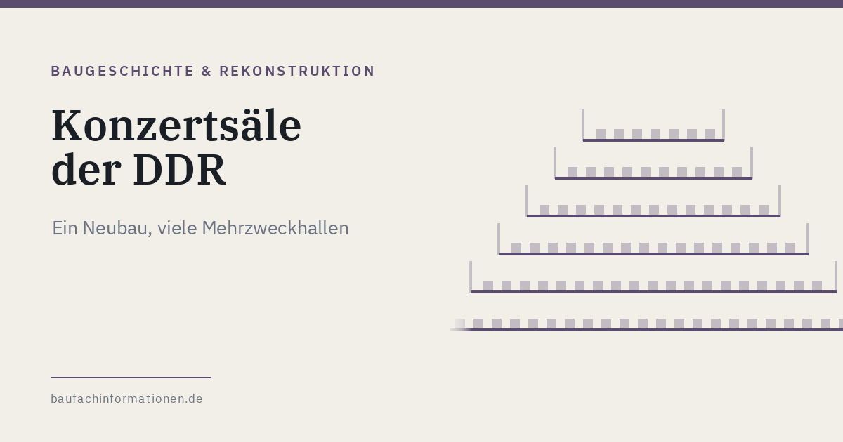 Titelgrafik: terrassierte Weinbergform eines Konzertsaals