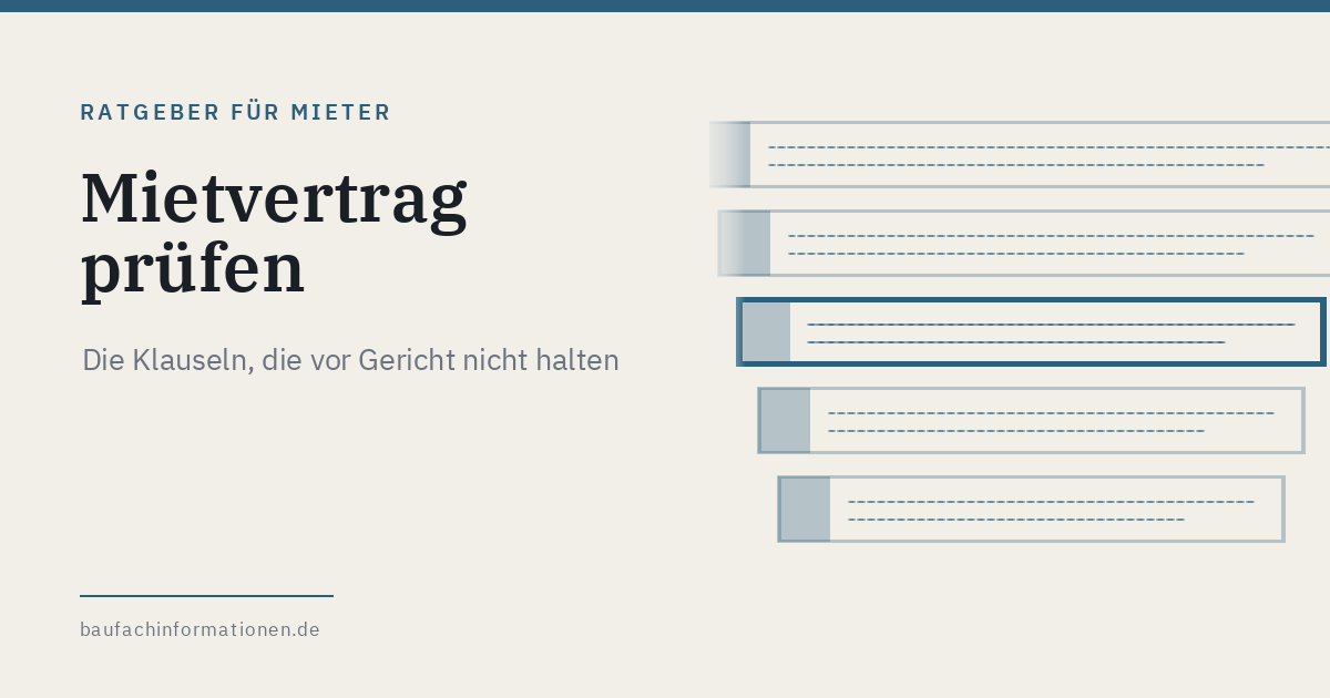 Titelgrafik: Mietvertrag pruefen (KI-generiert)