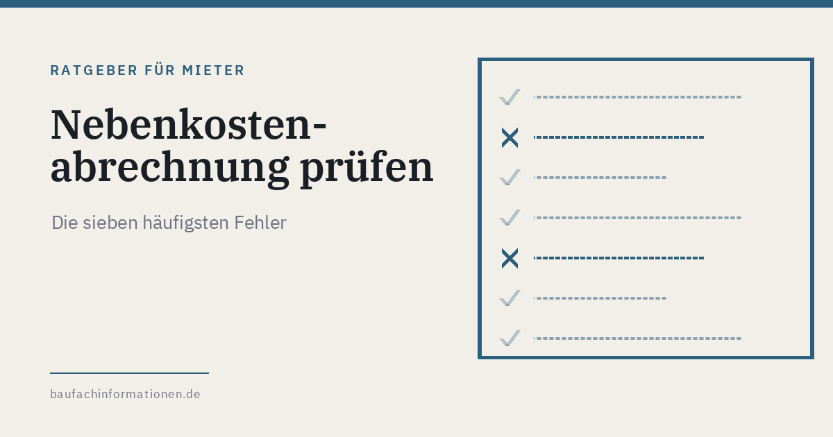 Titelgrafik: Abrechnungspositionen mit Haken und Kreuzen