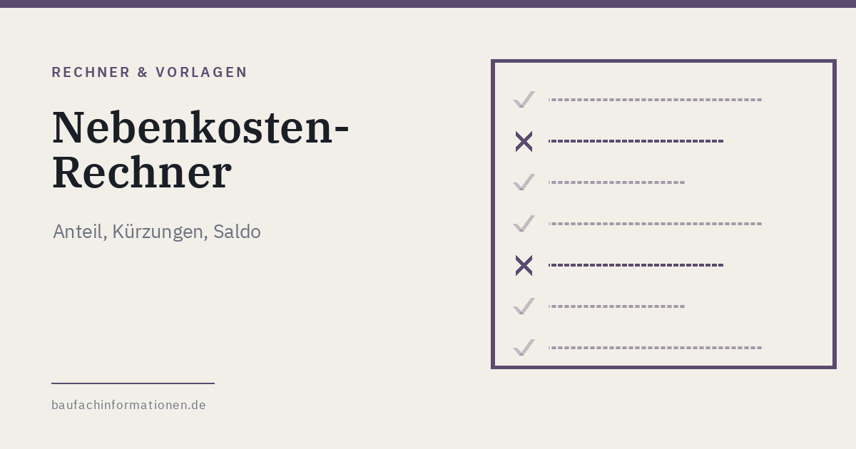 Titelgrafik: Abrechnungspositionen mit Haken und Kreuzen