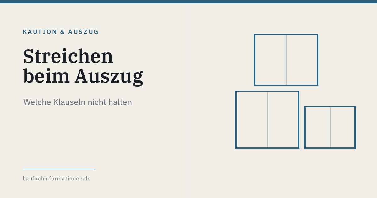 Titelgrafik: Muss der Mieter bei Auszug streichen (KI-generiert)