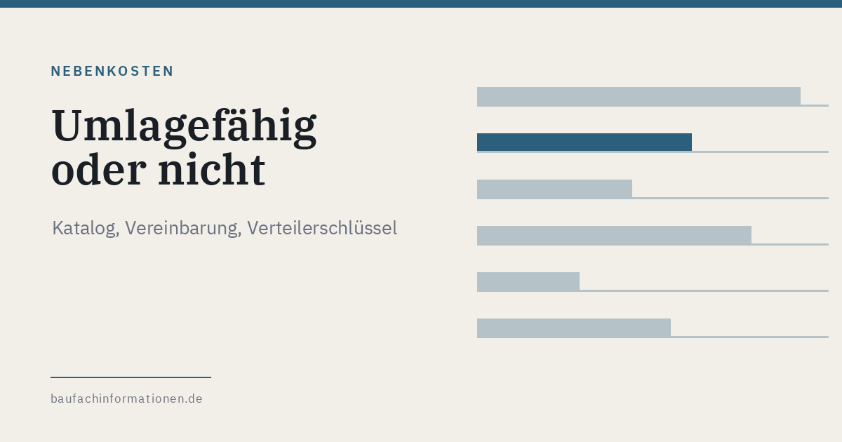 Titelgrafik: Welche Kosten dürfen auf den Mieter umgelegt werden (KI-generiert)