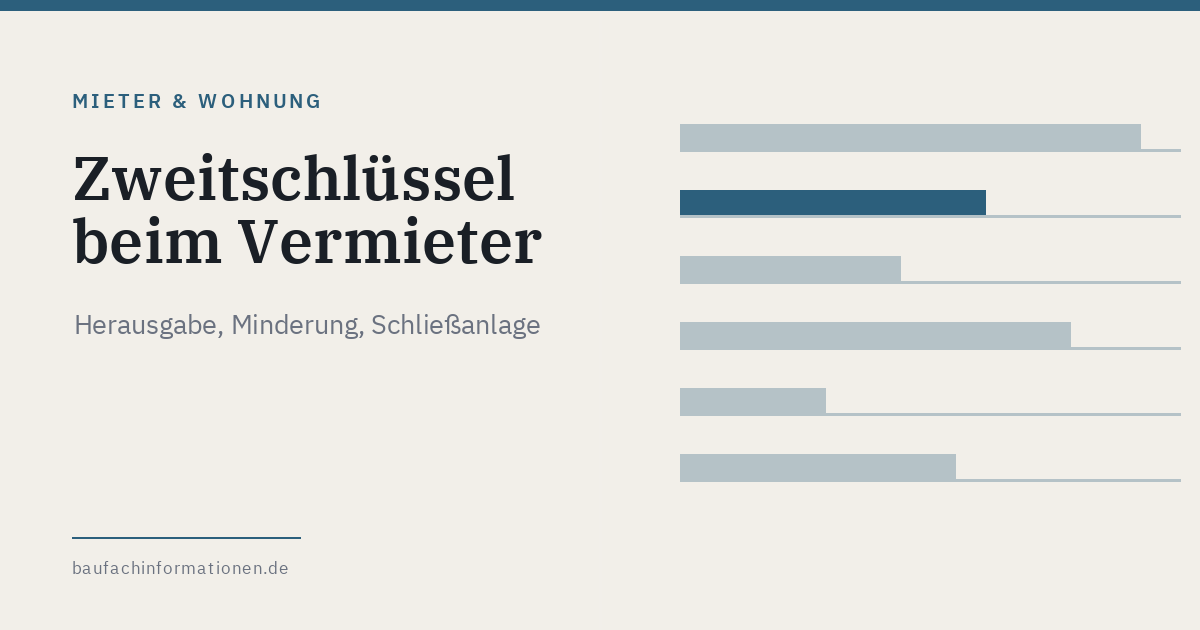 Titelgrafik: Darf der Vermieter einen Schlüssel behalten (KI-generiert)