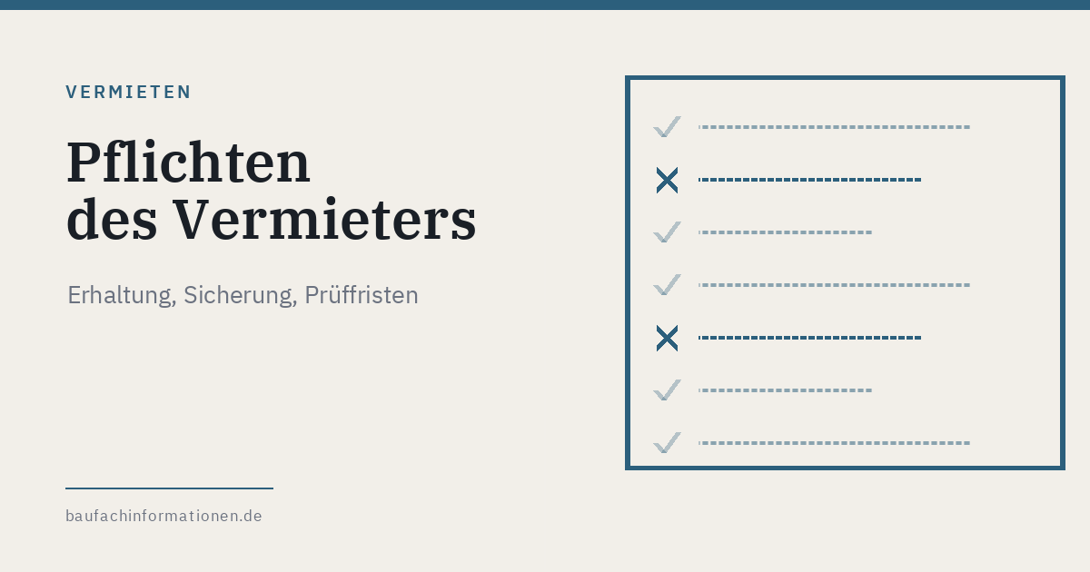 Illustration zum Thema Pflichten des Vermieters (KI-generiert)