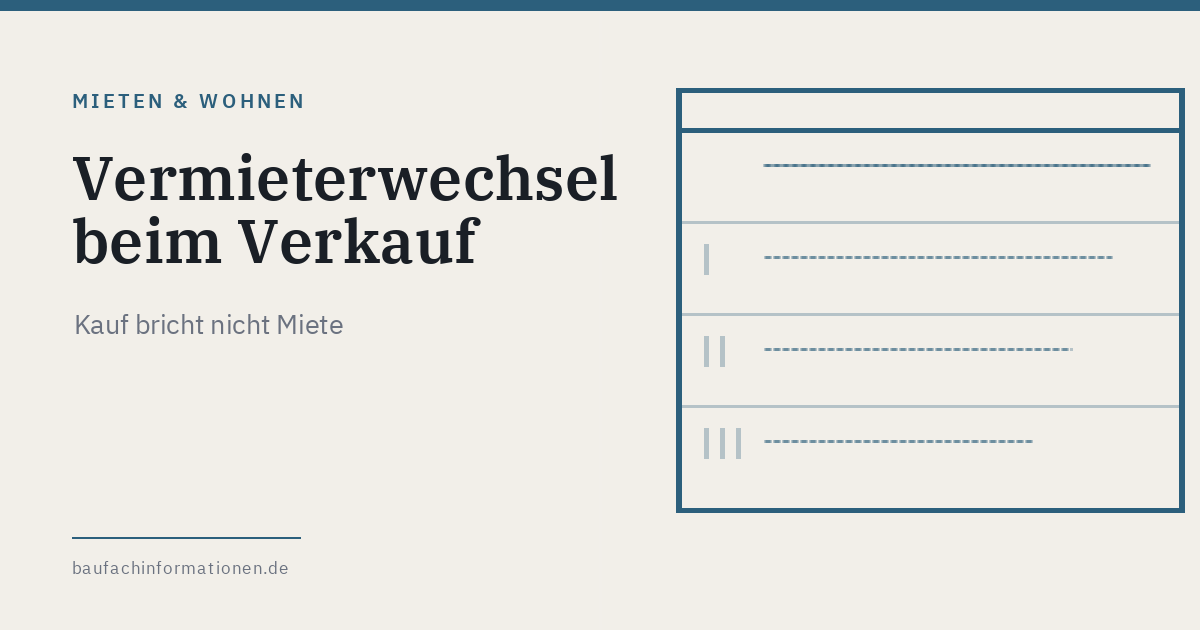Illustration zum Thema Vermieterwechsel und Eigentümerwechsel (KI-generiert)