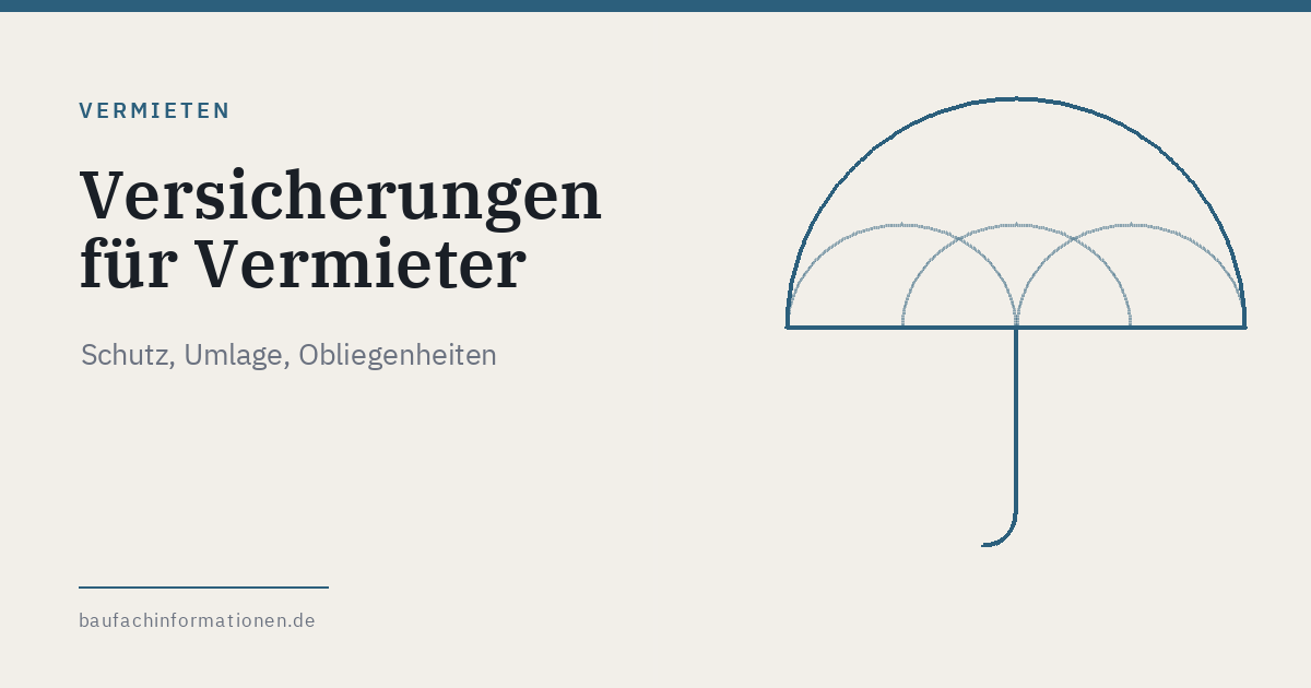 Illustration zum Thema Versicherungen für Vermieter (KI-generiert)