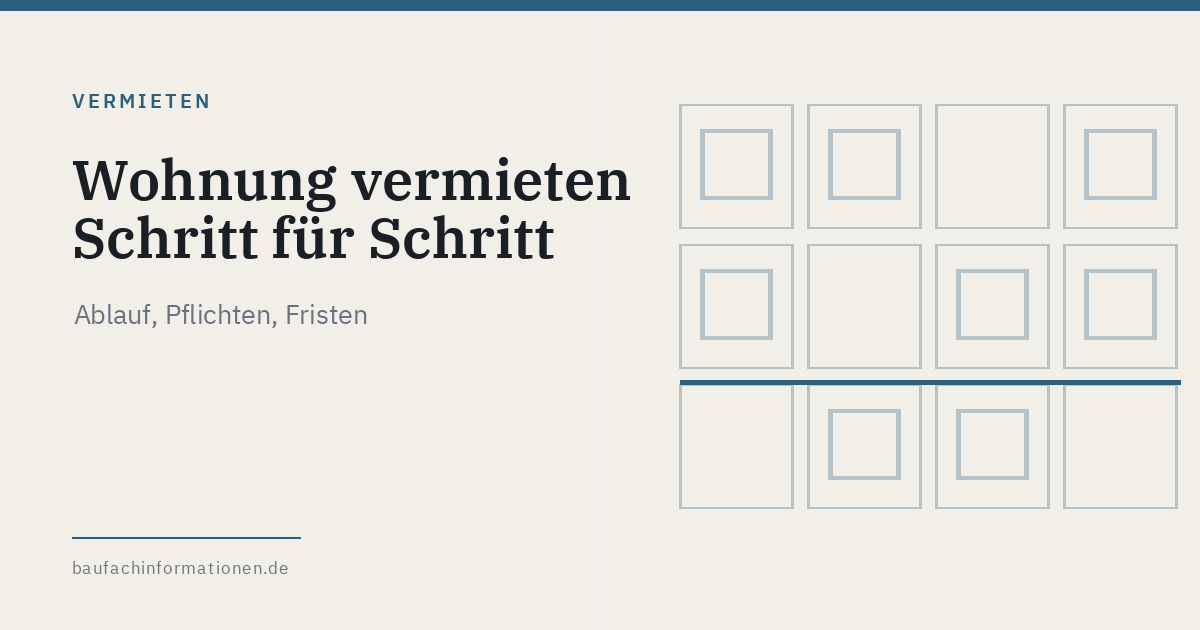 Illustration zum Thema Wohnung vermieten und Vermieterpflichten (KI-generiert)