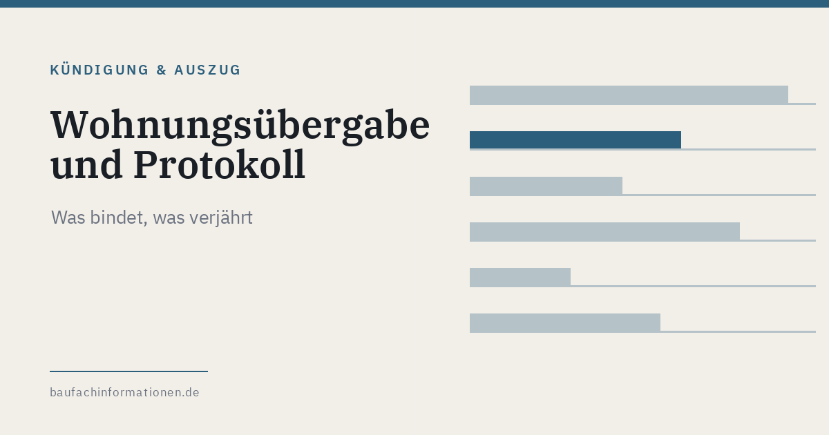 Illustration zum Thema Wohnungsübergabe und Übergabeprotokoll (KI-generiert)